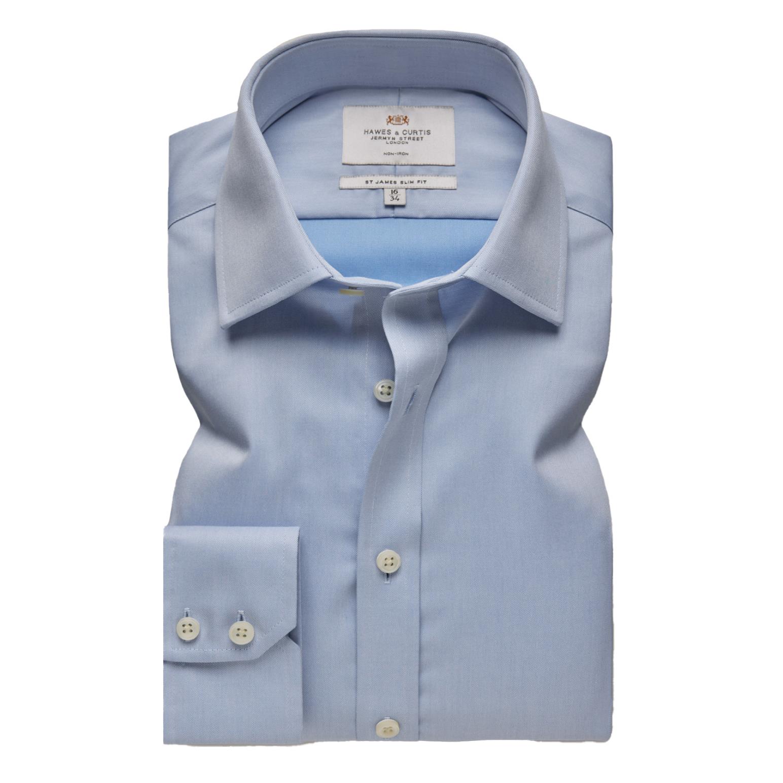 Hawes & Curtis Non Iron Fine Twill Slim Shirt